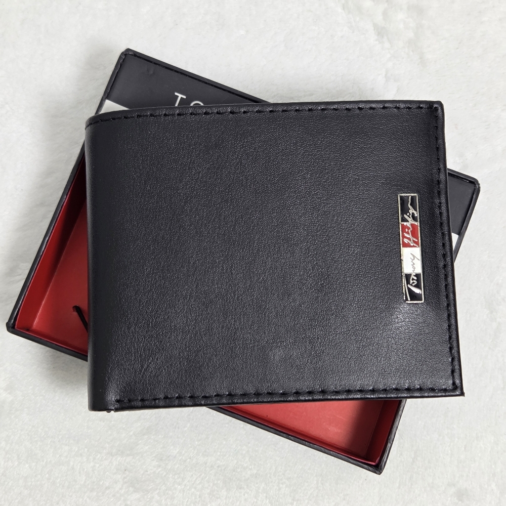 Tommy Hilfiger Black Leather RFID‎ Wallet NEW